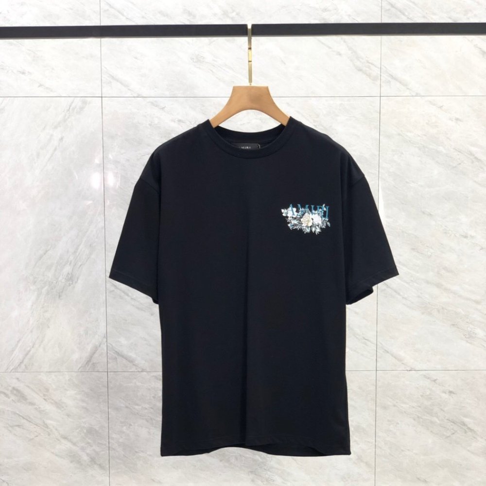 AMIRI FLORAL AMIRI LOGO TEE